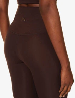 Varley Always High Elasticated-waist Stretch-recycled Polyester Leggings -Sweaty Betty Store R04147438 COFFEEBEAN ALT04