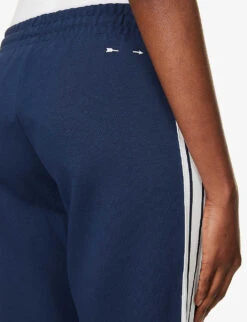 Hamilton Franca Striped Straight-leg High-rise Cotton-blend Trousers 11 Hamilton Franca Striped Straight-leg High-rise Cotton-blend Trousers -Sweaty Betty Store R04148917 NAVY ALT04