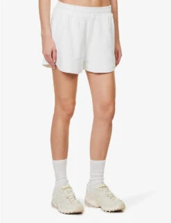 Zinnia Soho Cotton-towelling Shorts -Sweaty Betty Store R04148922 WHITE ALT02