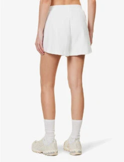 Zinnia Soho Cotton-towelling Shorts -Sweaty Betty Store R04148922 WHITE ALT03