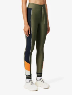 Track Side-stripe Recycled-polyamide-blend Leggings 9 Track Side-stripe Recycled-polyamide-blend Leggings -Sweaty Betty Store R04148928 KHAKI ALT02