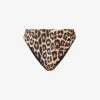 GOOD AMERICAN Good Waist Animal-print Mid-rise Bikini Bottoms 2 GOOD AMERICAN Good Waist Animal-print Mid-rise Bikini Bottoms -Sweaty Betty Store R04148933 LEOPARDREVERSE001 M