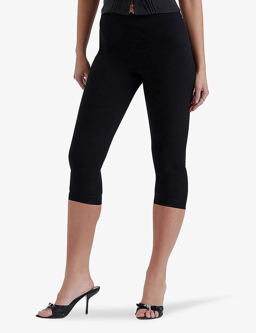Halima Slim-fit Stretch-woven Capri Trousers 5 Halima Slim-fit Stretch-woven Capri Trousers - Image 3