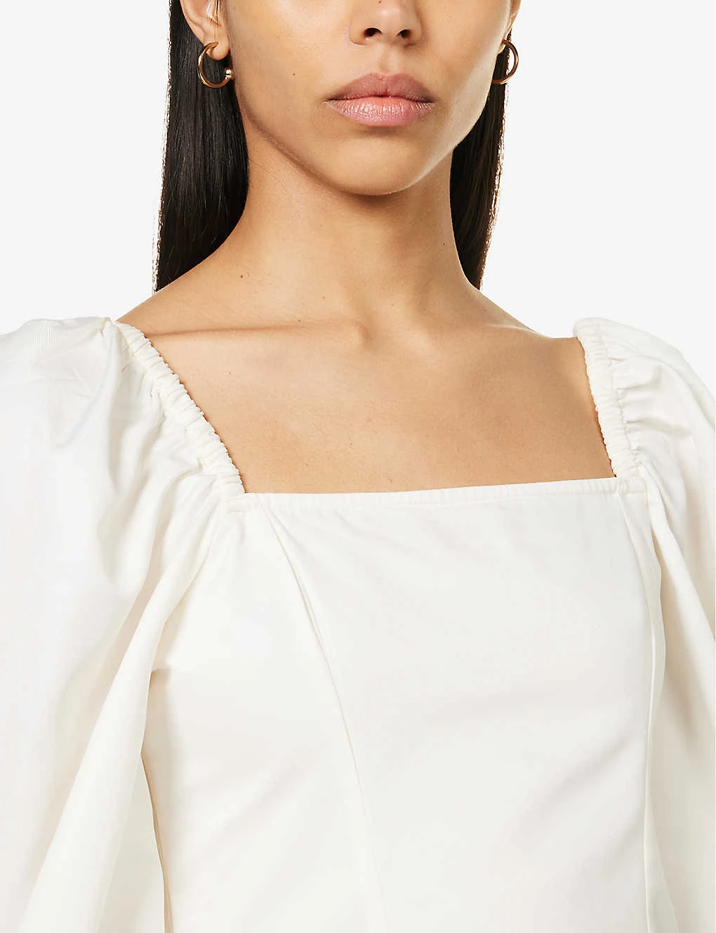 Ruth Balloon-sleeve Square-neck Regular-fit Woven Top 7 Ruth Balloon-sleeve Square-neck Regular-fit Woven Top - Image 5