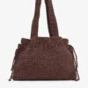 FRAME X Julia Sarr-Jamois Crochet-pattern Cotton-blend Top-handle Bag 2 FRAME X Julia Sarr-Jamois Crochet-pattern Cotton-blend Top-handle Bag -Sweaty Betty Store R04149898 BROWN M