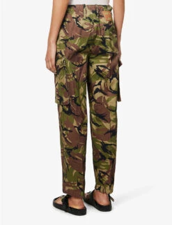FRAME X Julia Sarr Jamois Camo-print Cotton Trousers 10 FRAME X Julia Sarr Jamois Camo-print Cotton Trousers -Sweaty Betty Store R04149902 CAMO ALT03