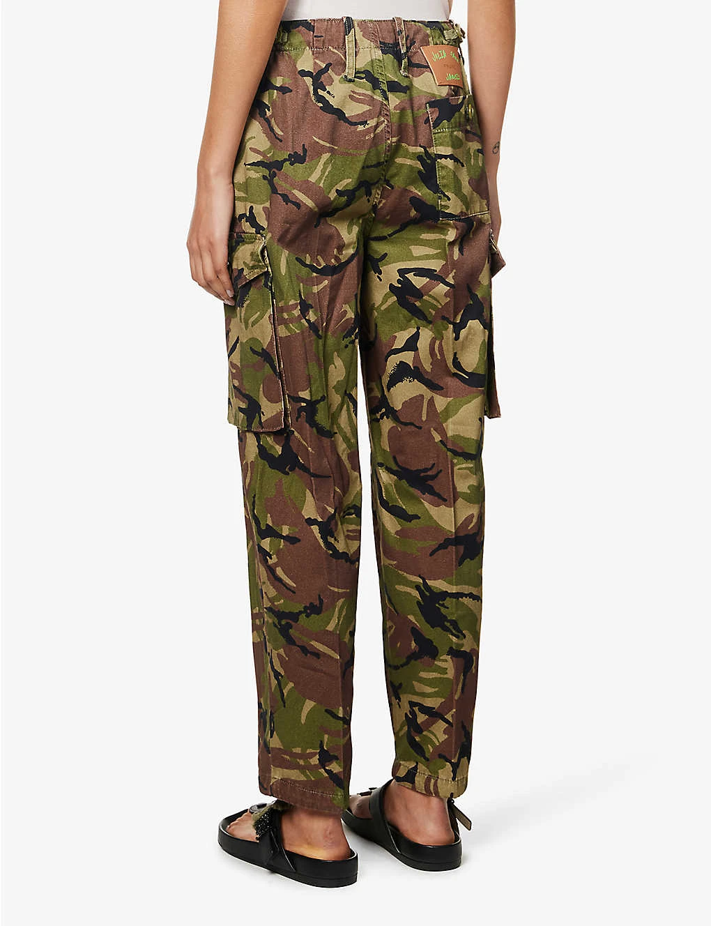 FRAME X Julia Sarr Jamois Camo-print Cotton Trousers 6 FRAME X Julia Sarr Jamois Camo-print Cotton Trousers - Image 4