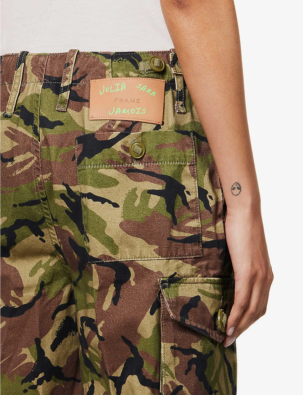 FRAME X Julia Sarr Jamois Camo-print Cotton Trousers 7 FRAME X Julia Sarr Jamois Camo-print Cotton Trousers - Image 5