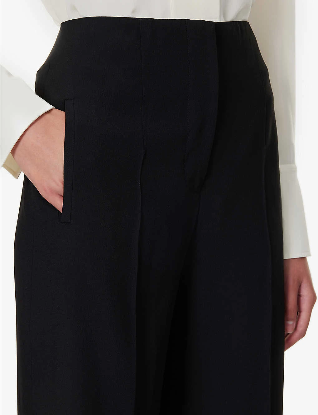 Alberta Ferretti Regular-fit Straight-leg High-rise Woven Trousers 7 Alberta Ferretti Regular-fit Straight-leg High-rise Woven Trousers - Image 5