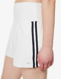 Airweight Contrast-trim Regular-fit High-rise Stretch-jersey Skort 11 Airweight Contrast-trim Regular-fit High-rise Stretch-jersey Skort -Sweaty Betty Store R04150047 WHTINDIGOWHTINDIGO ALT04