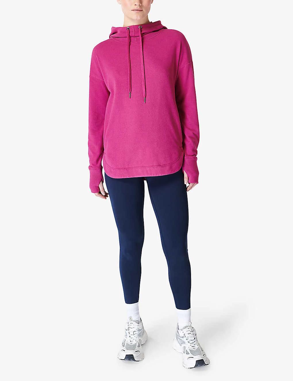 Sweaty Betty Escape Relaxed-fit Stretch Cotton-blend Fleece Hoody 4 Sweaty Betty Escape Relaxed-fit Stretch Cotton-blend Fleece Hoody - Image 2