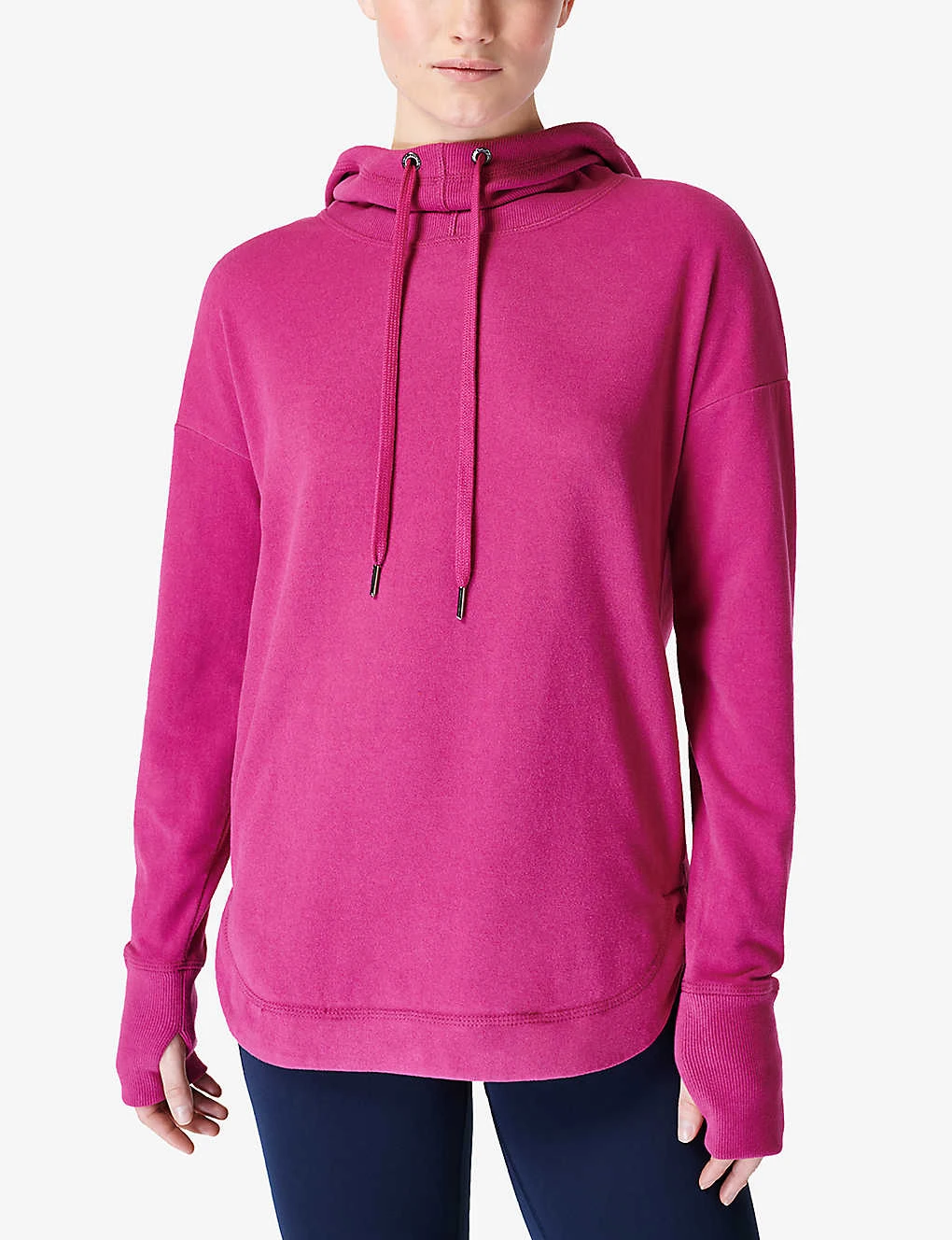 Sweaty Betty Escape Relaxed-fit Stretch Cotton-blend Fleece Hoody 5 Sweaty Betty Escape Relaxed-fit Stretch Cotton-blend Fleece Hoody - Image 3
