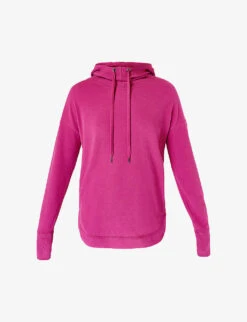 Sweaty Betty Escape Relaxed-fit Stretch Cotton-blend Fleece Hoody