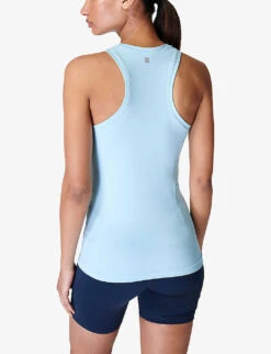 Sweaty Betty Athlete Workout Stretch-jersey Tank Top -Sweaty Betty Store R04150368 ICEBLUE ALT03