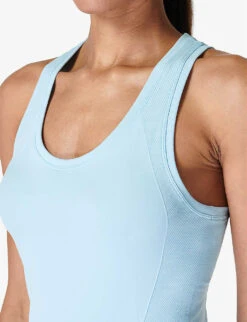 Sweaty Betty Athlete Workout Stretch-jersey Tank Top -Sweaty Betty Store R04150368 ICEBLUE ALT04