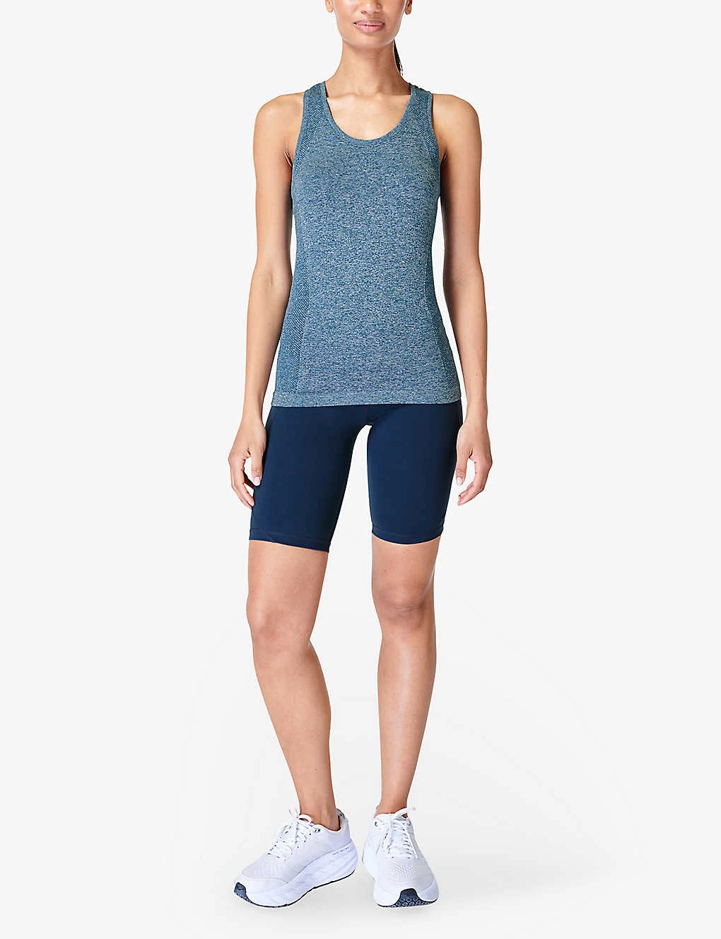 Sweaty Betty Athlete Seamless Workout Marl-pattern Stretch-jersey Tank Top 4 Sweaty Betty Athlete Seamless Workout Marl-pattern Stretch-jersey Tank Top - Image 2