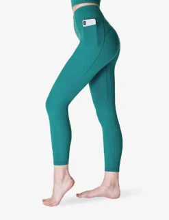 Sweaty Betty Super Soft 7/8 High-rise Stretch-jersey Yoga Leggings -Sweaty Betty Store R04150378 AGATEBLUE ALT02