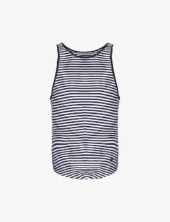 Sweaty Betty Harper Striped Rib Stretch-modal Top
