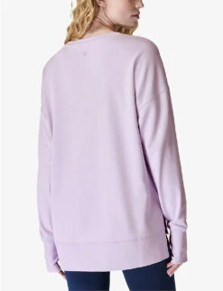 Sweaty Betty After Class Relaxed-fit Cotton-blend Jumper 10 Sweaty Betty After Class Relaxed-fit Cotton-blend Jumper -Sweaty Betty Store R04150412 LAVENDERPURPLE ALT03