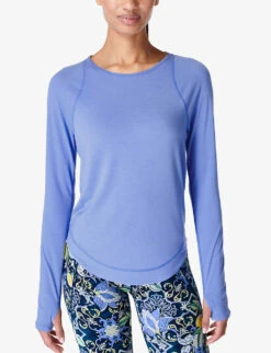 Sweaty Betty Breathe Easy Stretch-polyester Top 9 Sweaty Betty Breathe Easy Stretch-polyester Top -Sweaty Betty Store R04150431 CORNFLOWERBLUE ALT02