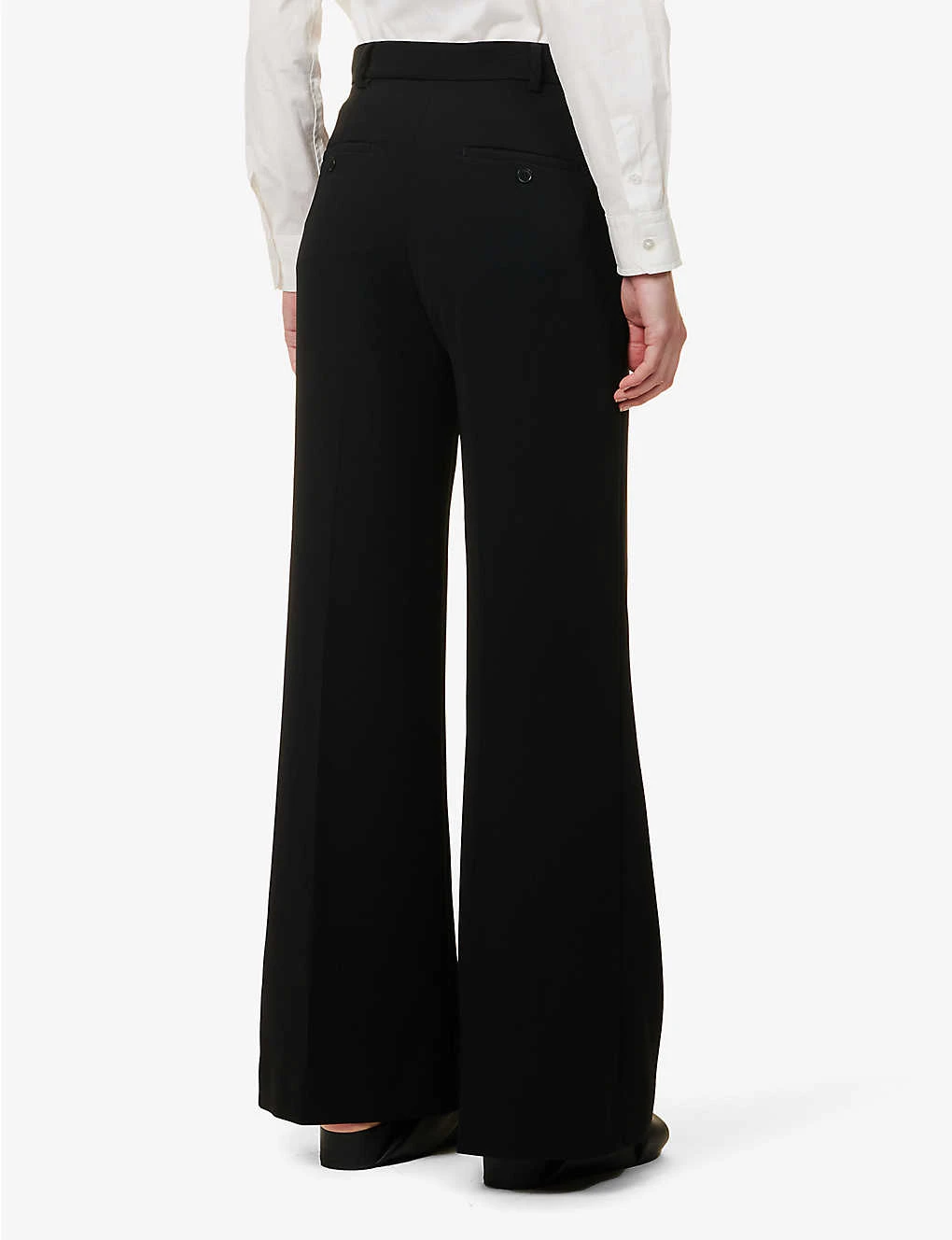 Weekend Max Mara Ovada High-rise Wide-leg Regular-fit Woven Trousers 6 Weekend Max Mara Ovada High-rise Wide-leg Regular-fit Woven Trousers - Image 4