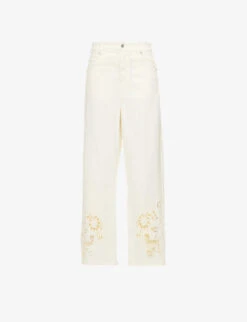 Weekend Max Mara Egizio Flared High-rise Stretch-denim Jeans