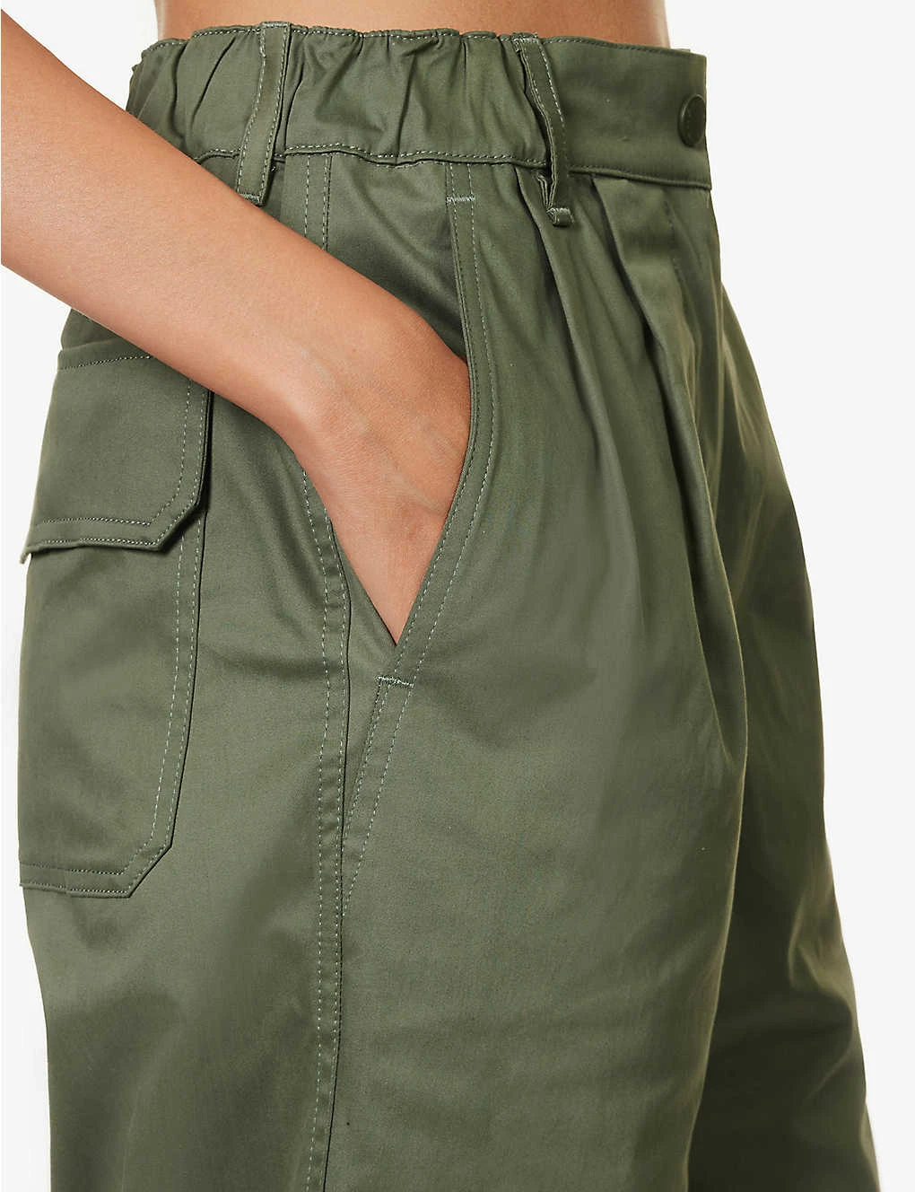 Weekend Max Mara Gitane Flap-pocket Straight-leg Mid-rise Stretch-cotton Trousers 7 Weekend Max Mara Gitane Flap-pocket Straight-leg Mid-rise Stretch-cotton Trousers - Image 5