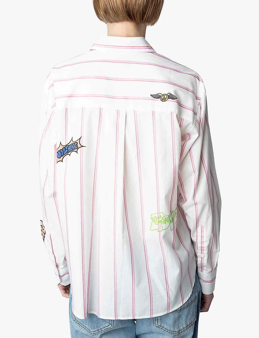 Zadig & Voltaire Tais Striped Organic-cotton Shirt 6 Zadig & Voltaire Tais Striped Organic-cotton Shirt - Image 4