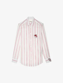 Zadig & Voltaire Tais Striped Organic-cotton Shirt