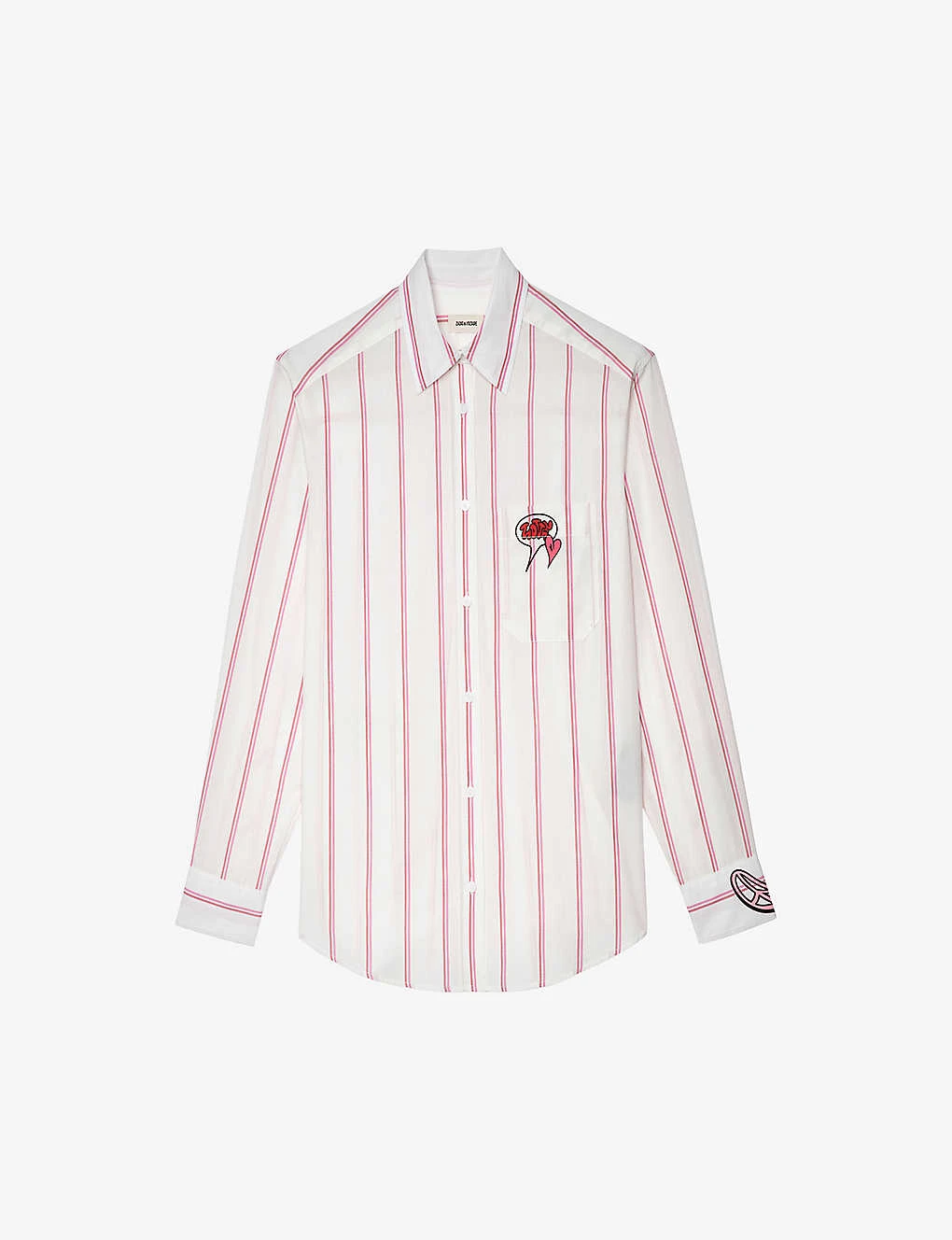 Zadig & Voltaire Tais Striped Organic-cotton Shirt 3 Zadig & Voltaire Tais Striped Organic-cotton Shirt