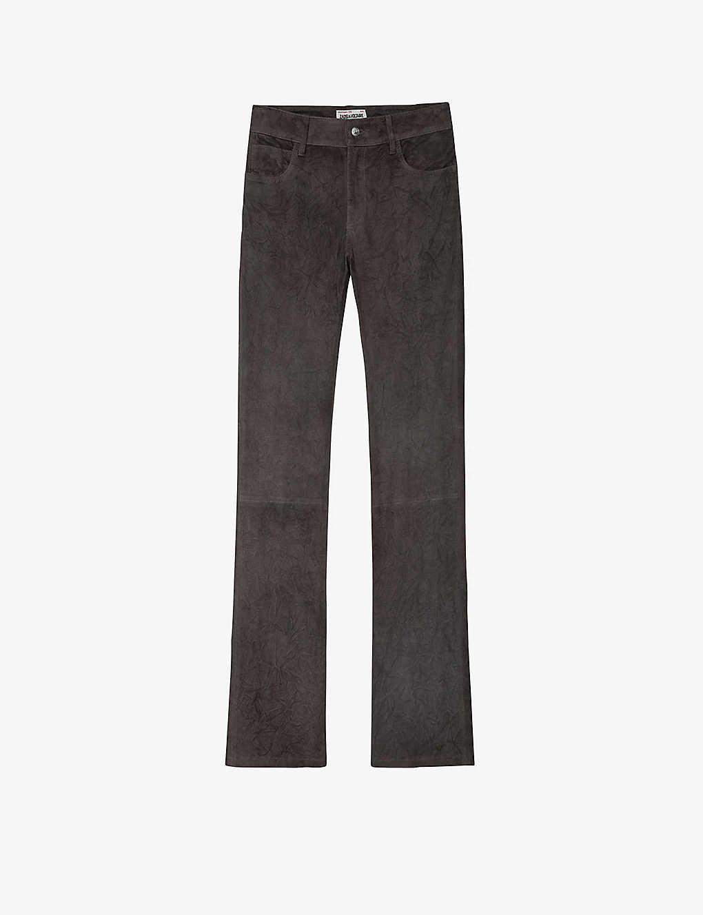 Zadig & Voltaire Priva Flared-leg Slim-fit Leather Trousers 3 Zadig & Voltaire Priva Flared-leg Slim-fit Leather Trousers