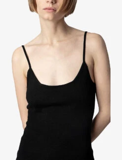 Zadig & Voltaire Mempha Scalloped-hem Cotton Mini Dress 11 Zadig & Voltaire Mempha Scalloped-hem Cotton Mini Dress -Sweaty Betty Store R04152004 NOIR ALT04
