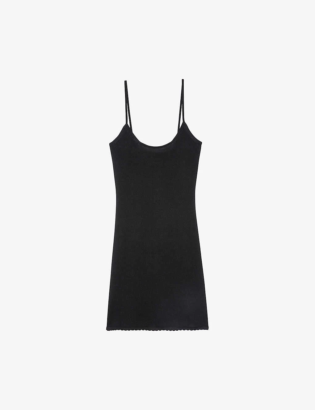 Zadig & Voltaire Mempha Scalloped-hem Cotton Mini Dress 3 Zadig & Voltaire Mempha Scalloped-hem Cotton Mini Dress