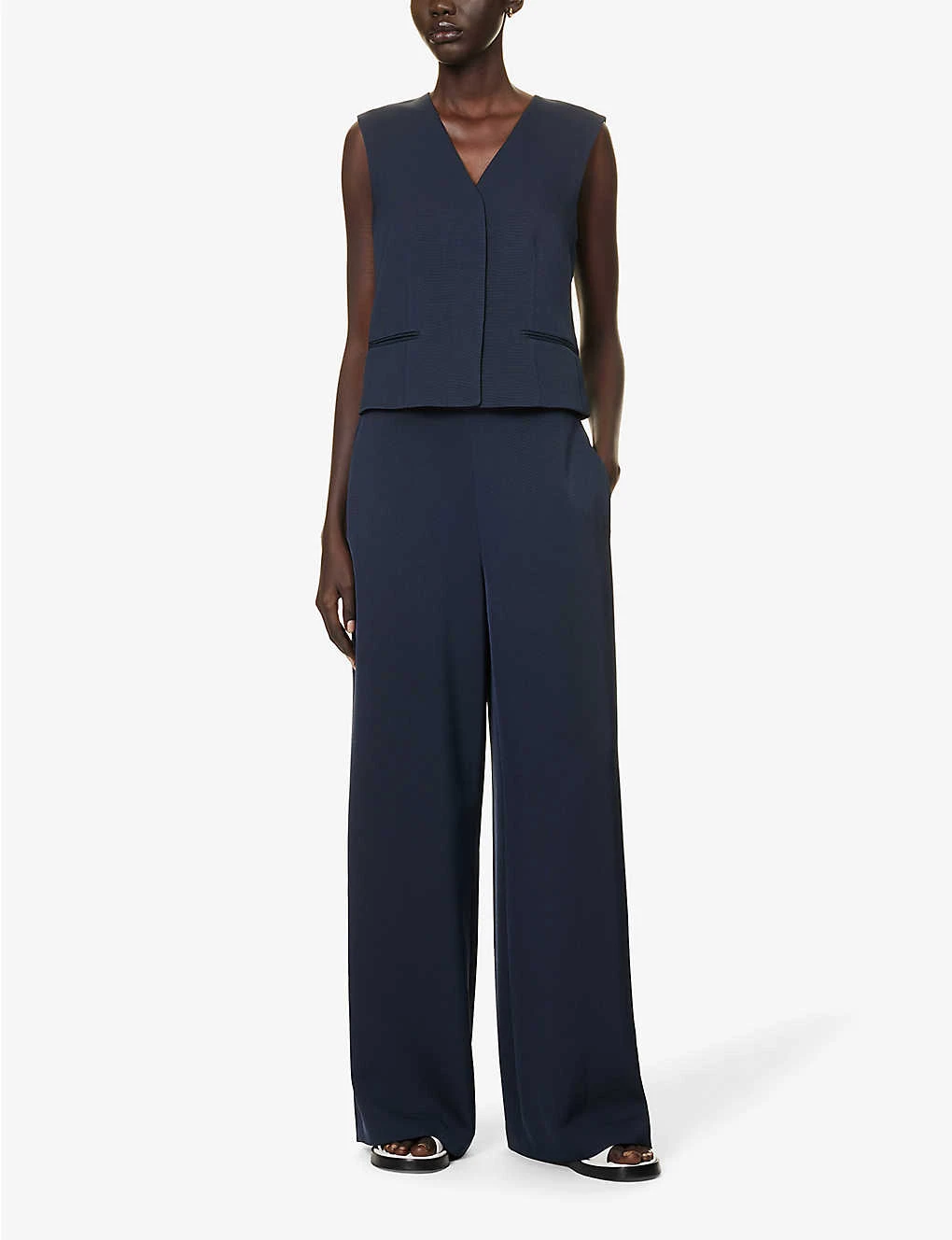 THEORY V-neck Regular-fit Woven Vest 4 THEORY V-neck Regular-fit Woven Vest - Image 2