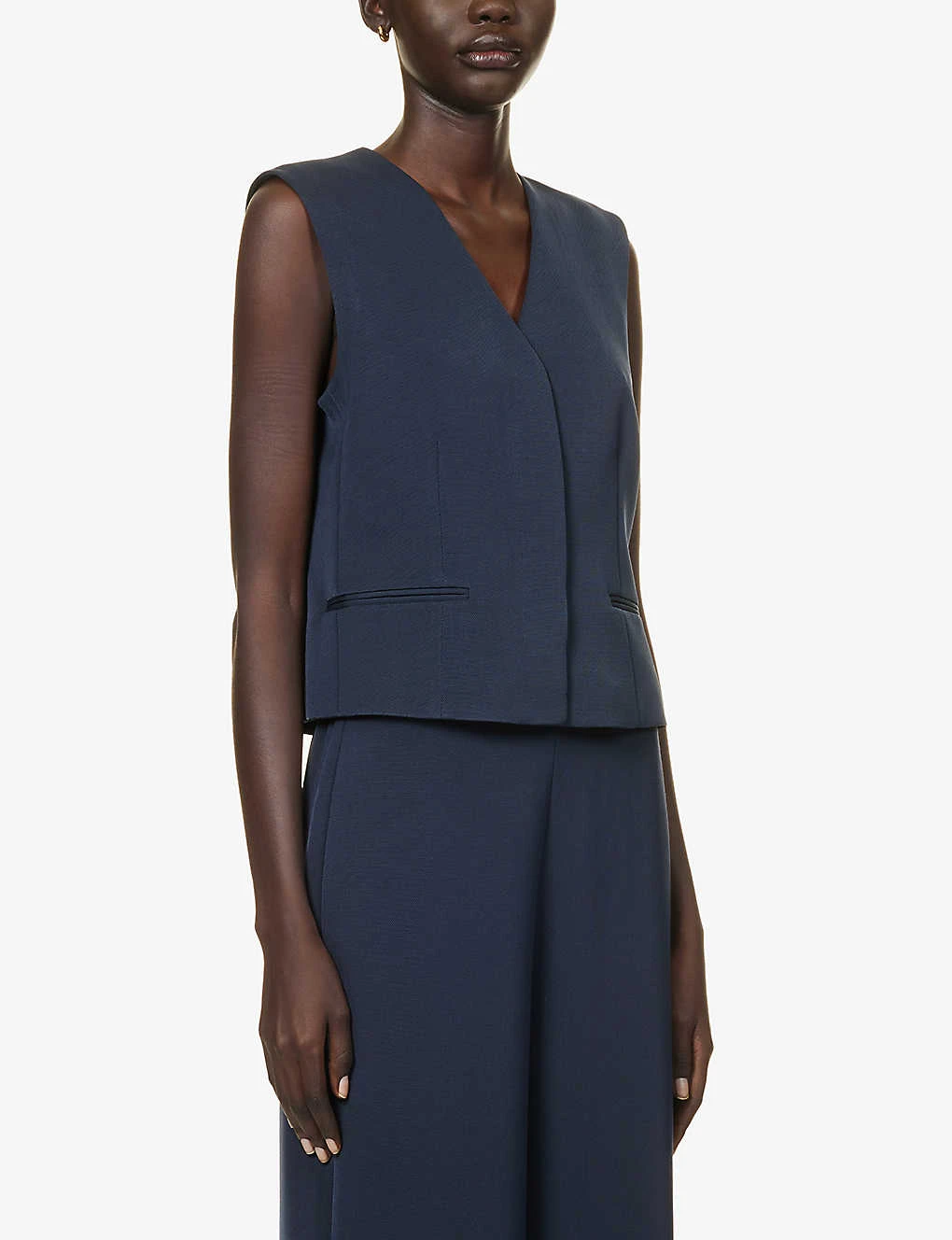 THEORY V-neck Regular-fit Woven Vest 5 THEORY V-neck Regular-fit Woven Vest - Image 3