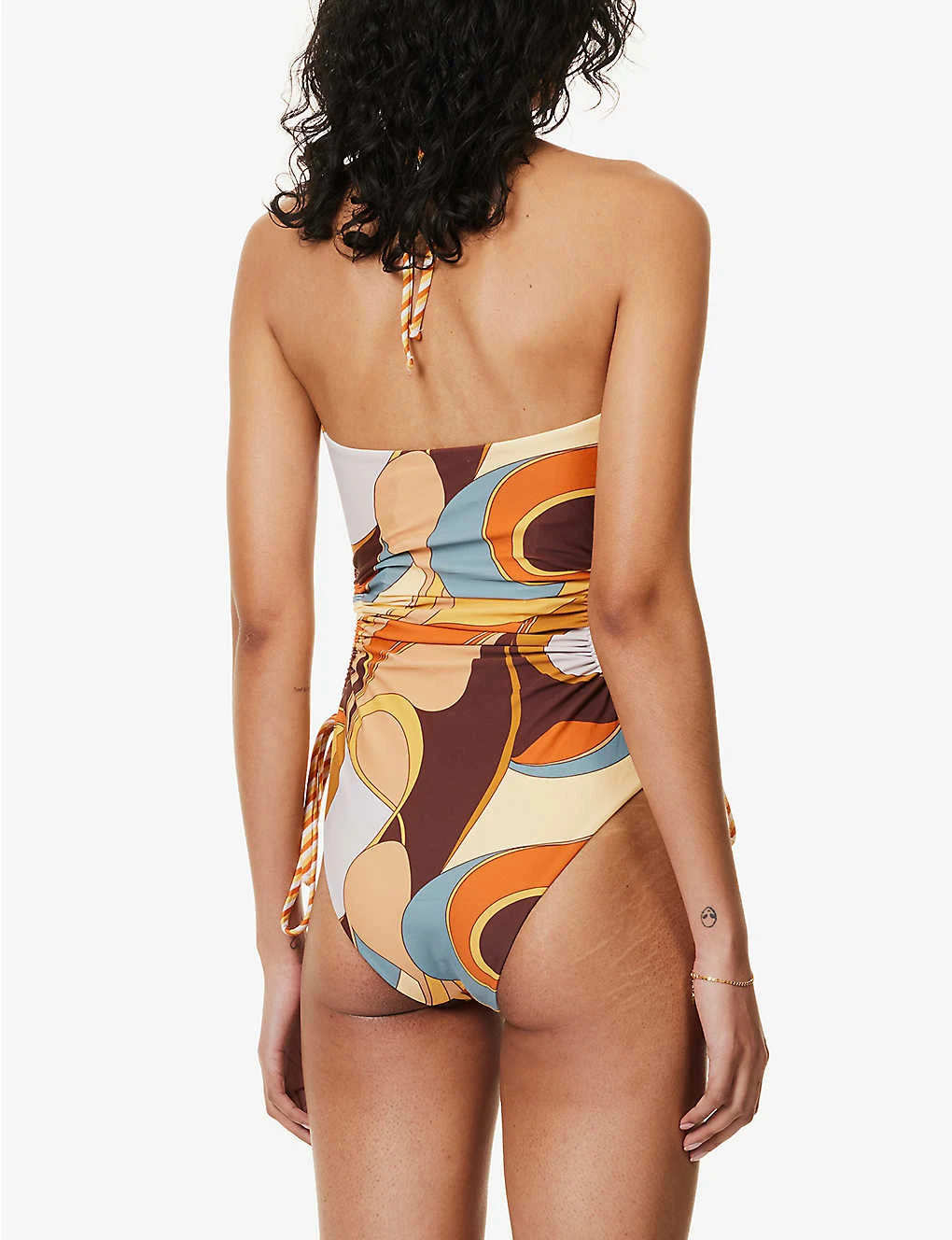 Abstract-print Cut-out Swimsuit 6 Abstract-print Cut-out Swimsuit - Image 4