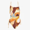 Abstract-print Cut-out Swimsuit 1 Abstract-print Cut-out Swimsuit -Sweaty Betty Store R04152814 VISTAPRINT M