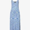 Paige Palermo V-neck Cotton-blend Knitted Midi Dress -Sweaty Betty Store R04153200 OCEANBREEZEMIX M