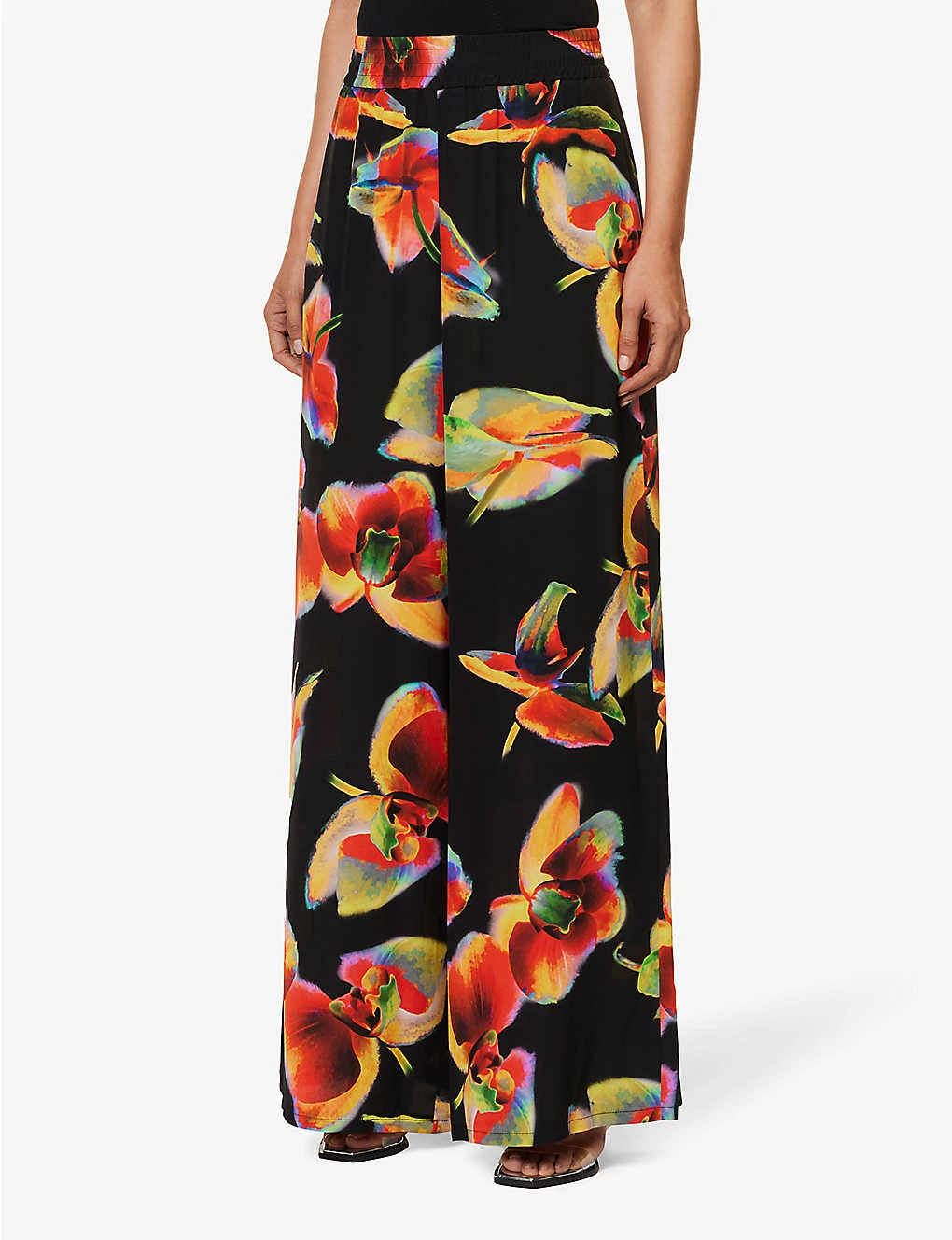 Alexander McQueen Pleated Flared-hem Woven Midi Skirt 5 Alexander McQueen Pleated Flared-hem Woven Midi Skirt - Image 3