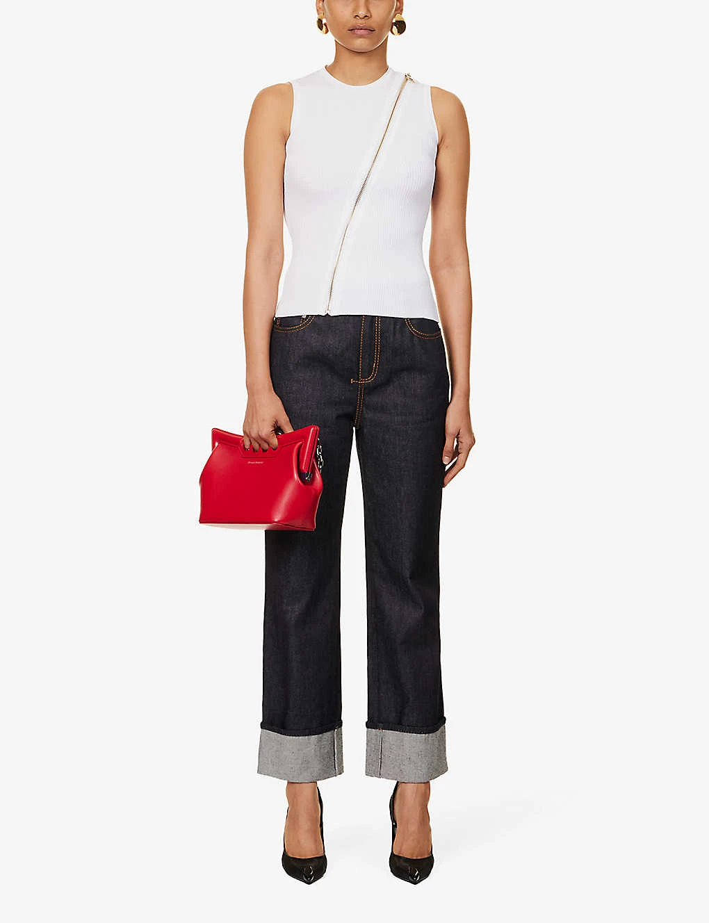 Alexander McQueen Zip-embellished Sleeveless Knitted Top 4 Alexander McQueen Zip-embellished Sleeveless Knitted Top - Image 2