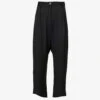 Dominate Wide-leg Dropped-crotch Wool Trousers 1 Dominate Wide-leg Dropped-crotch Wool Trousers -Sweaty Betty Store R04153453 BLACKWOOL M