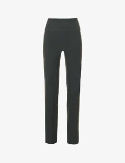 Yoga Flared-leg High-rise Stretch-woven Leggings