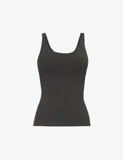 Ultimate Longline Scoop-neck Stretch-woven Top