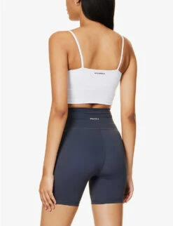 Ultimate Wrap-over High-rise Stretch-woven Shorts -Sweaty Betty Store R04153511 MIDNIGHTBLUE ALT03