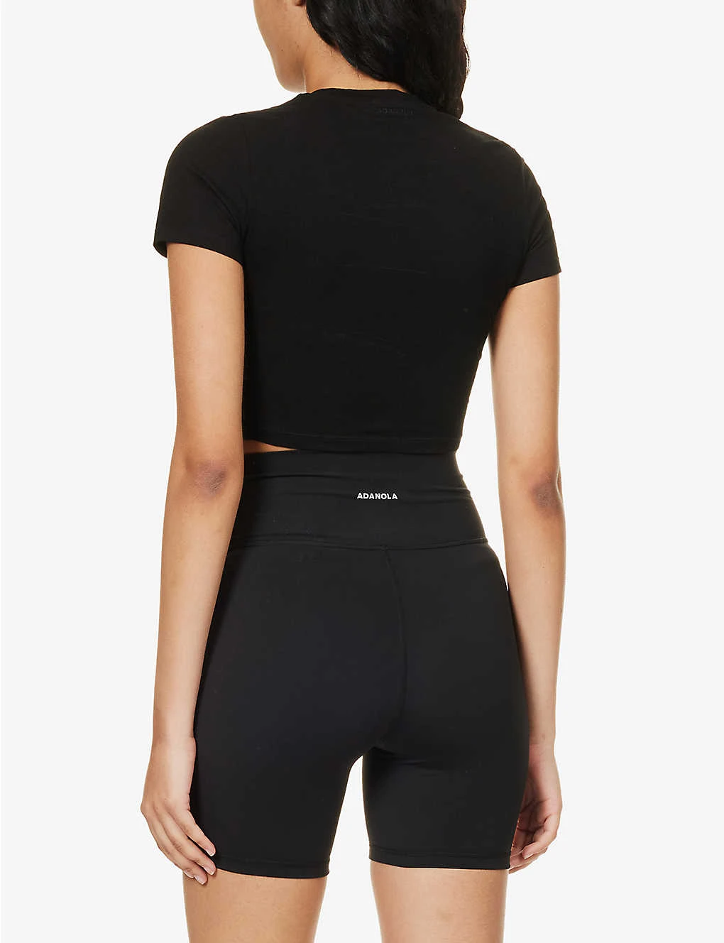 Round-neck Cropped Stretch-cotton T-shirt 6 Round-neck Cropped Stretch-cotton T-shirt - Image 4