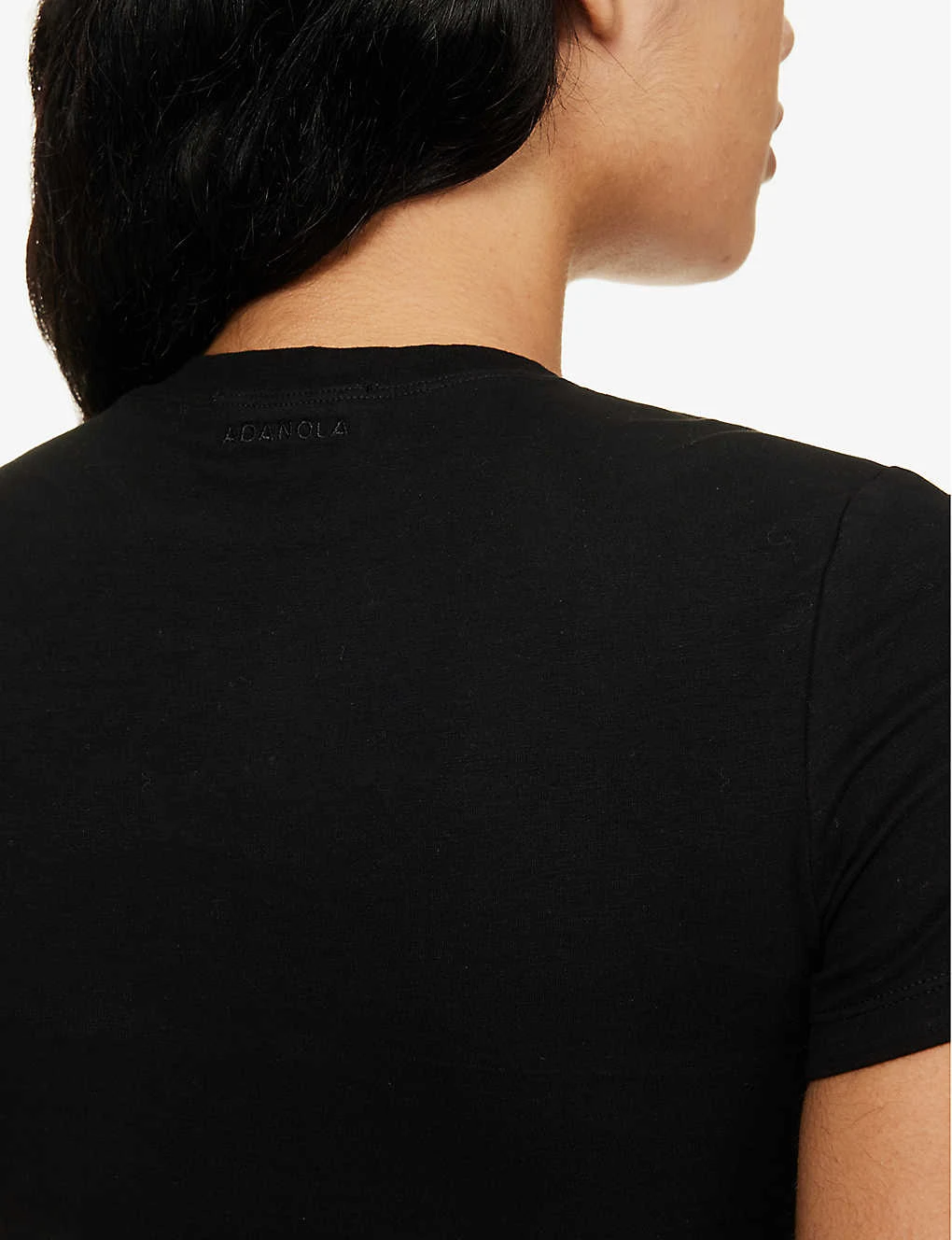Round-neck Cropped Stretch-cotton T-shirt 7 Round-neck Cropped Stretch-cotton T-shirt - Image 5