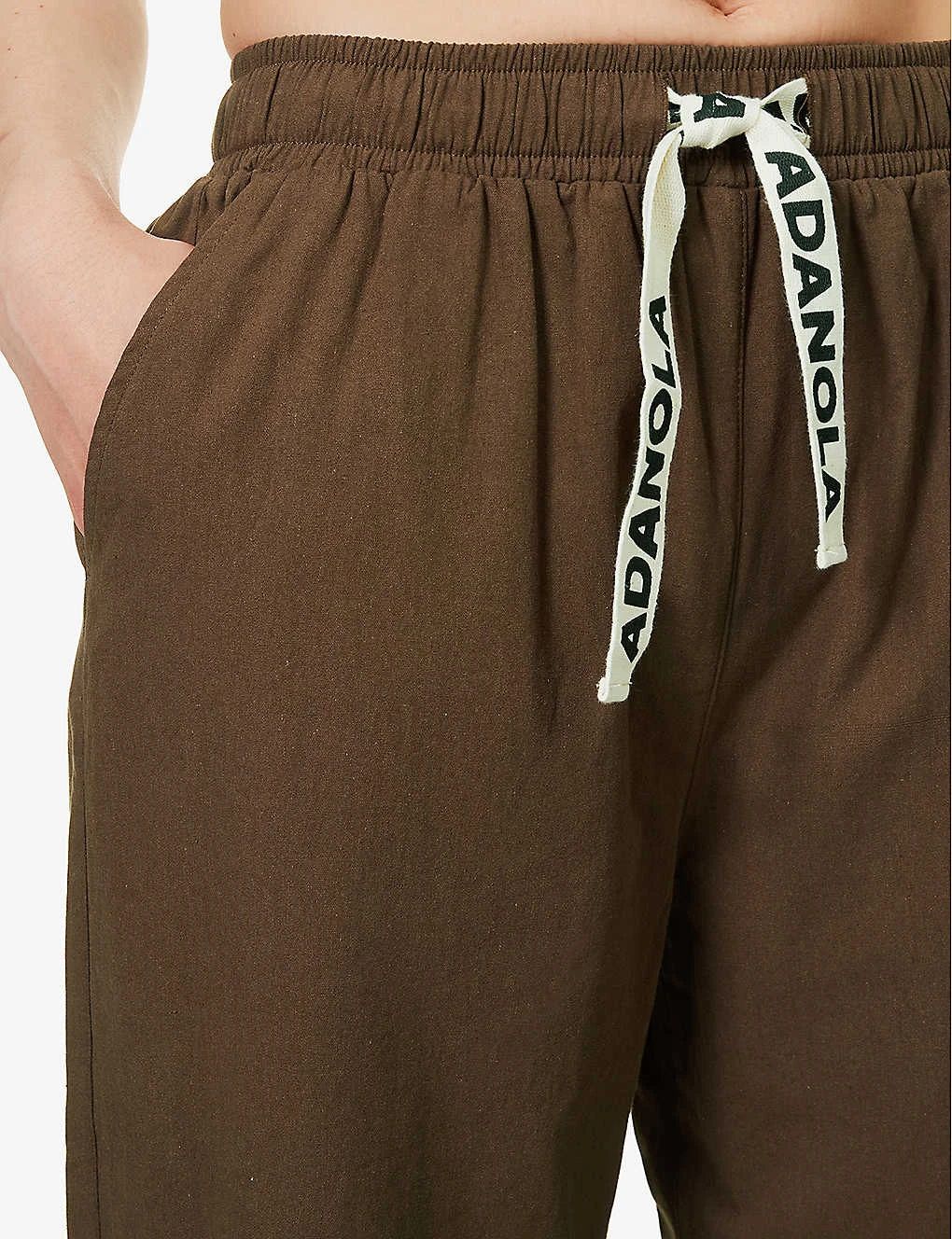 Branded Straight-leg High-rise Organic-cotton Trousers 7 Branded Straight-leg High-rise Organic-cotton Trousers - Image 5
