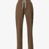 Branded Straight-leg High-rise Organic-cotton Trousers 1 Branded Straight-leg High-rise Organic-cotton Trousers -Sweaty Betty Store R04153616 CHOCOLATEBROWN M