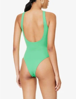 High-neck Scoop-back Swimsuit -Sweaty Betty Store R04153618 KELLYGREEN ALT02
