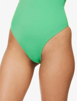 High-neck Scoop-back Swimsuit -Sweaty Betty Store R04153618 KELLYGREEN ALT03